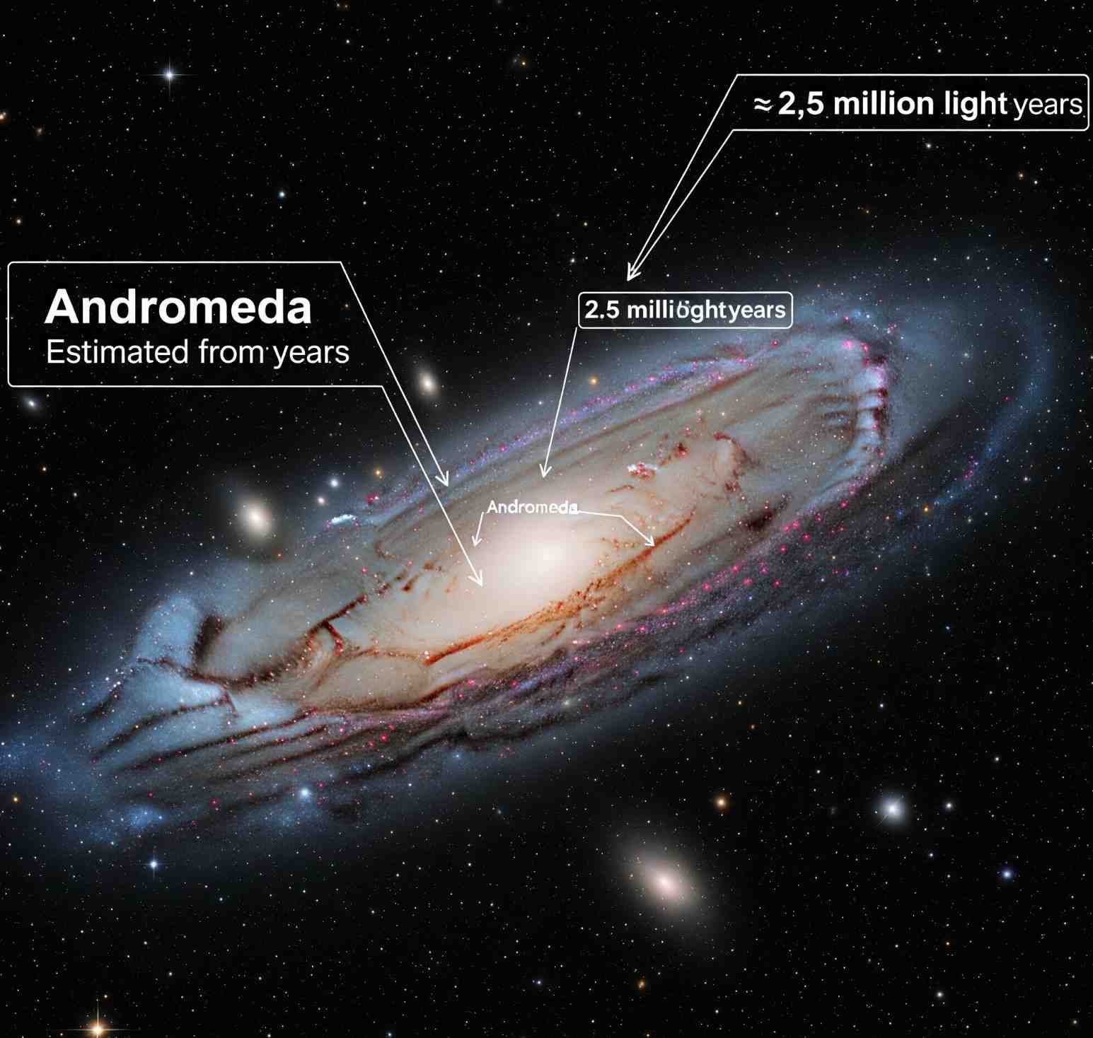how far away is the nearest galaxy
